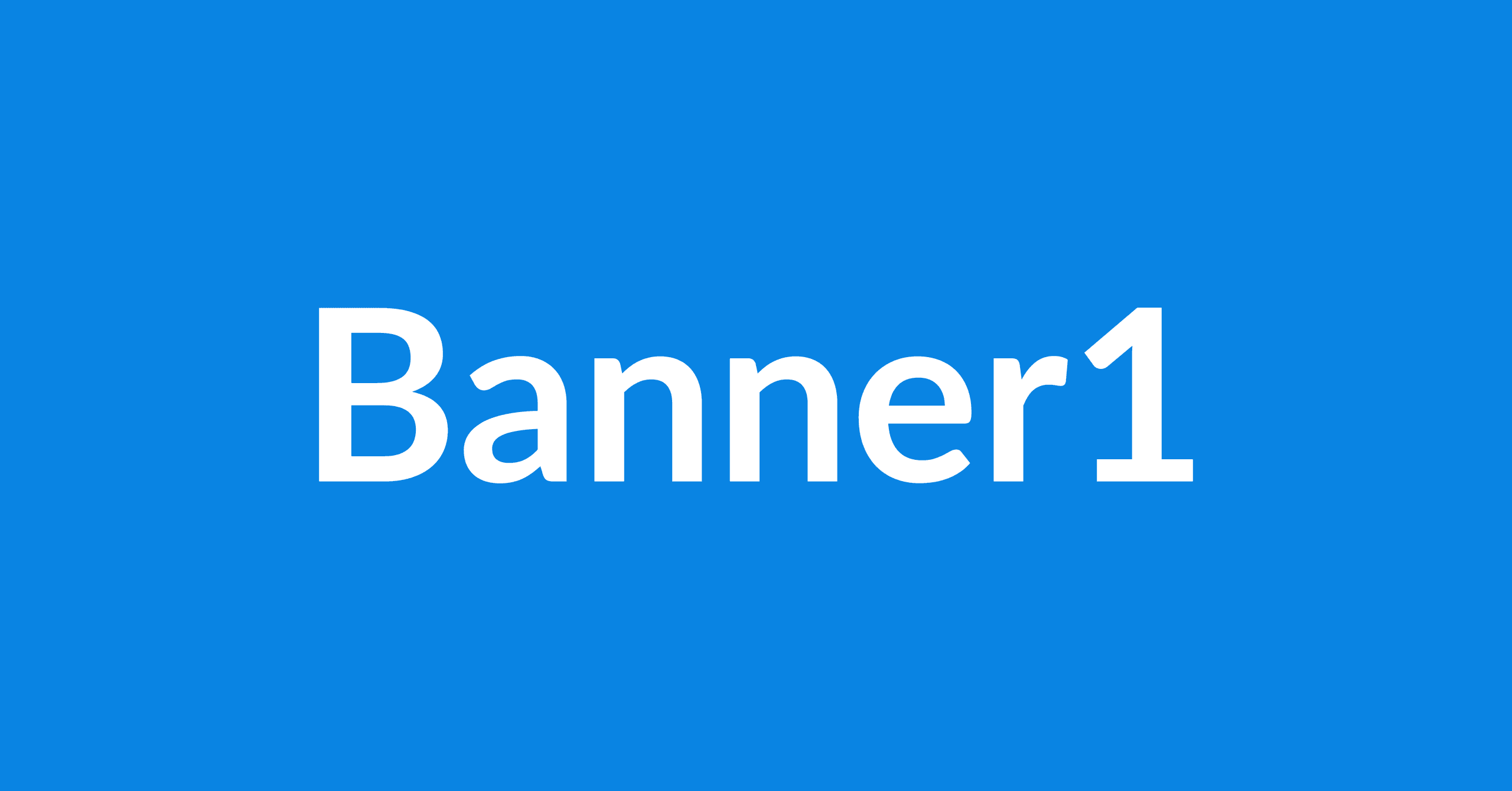 Banner slide